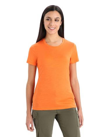 Women's Icebreaker Merino Tech Lite II Short Sleeve T Shirts Flash | CA 1372CTVE